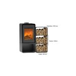 Domino-Holzofen mit Holzlager und 3-Ebenen-Modul – 8,5 kW – Bild 3