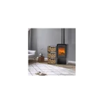 Domino-Holzofen mit Holzlager und 3-Ebenen-Modul – 8,5 kW