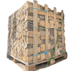 25 cm trockenes Brennholz in Paletten für Öfen