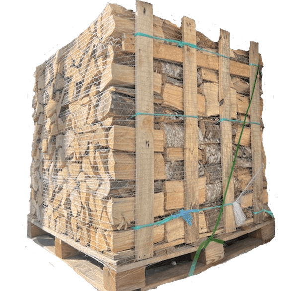 palette-buches-servi-bois-melange-25-cm-cote.png 25 cm trockenes Brennholz in Paletten für Öfen – Bild 1